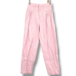 Averroe Women's Juniors High‎ Rise Pleat Waist Taper Leg Pants Pink Size 9/10